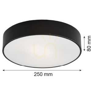 Plafon ARGON Darling czarny 2xE27 25 cm 3081 small 7