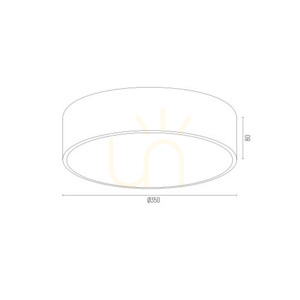 Plafon ARGON DARLING 661 czarny 2xE27 35 cm stal szkło IP20 9 Plafon ARGON DARLING 661 czarny 2xE27 35 cm stal szkło IP20 small 9