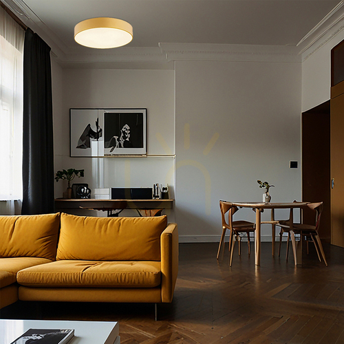 Check Ceiling light Argon Darling 1458 structured gold 3×E27 45 cm