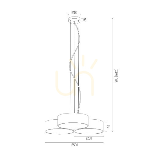 Check ARGON DARLING LED White Pendant Lamp 1222 IP20