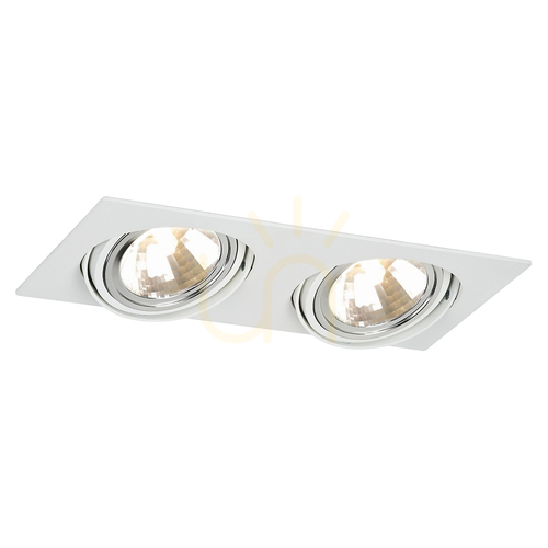 Check Recessed Luminaire ARGON Olimp 785 White 2x G9 IP20 Painted Steel