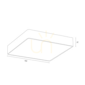 Plafon Argon Ontario 4xE27 biały 45 cm 1576 small 3