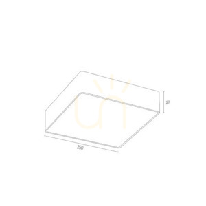 Argon ONTARIO 653 ceiling light, dark grey, 2 x E27, 25 x 25 cm, IP20 small 3