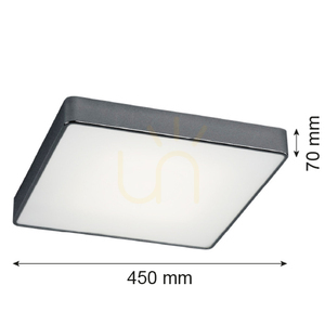 Plafon Argon Ontario szary 45 cm 4xE27 1575 small 2