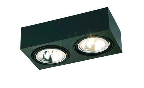 Check Plafon ARGON Rodos 617 czarny 2xG9 stal malowana IP20