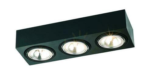 Check Plafond ARGON Rodos 3xG9 Black Steel 450 mm 1119