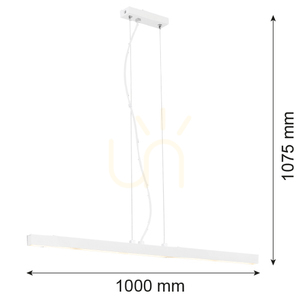 Argon VERMONT White LED Pendant Light 24W 1000mm 3950 small 2