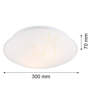 ARGON GIN 694 opal white glass ceiling light, 2×E27, 30 cm small 5