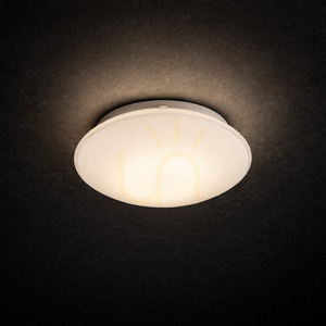 ARGON GIN 694 opal white glass ceiling light, 2×E27, 30 cm small 7