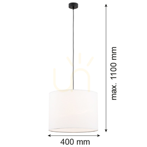 ARGON HILARY White Pendant Lamp 400 mm E27 IP20 4085 small 1