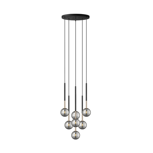 Check Pendant lamp Zuma Line ARCTURUS P0574-07F-SDFZ Czarno-gold