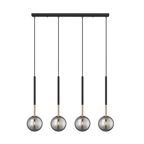 Check Pendant lamp Zuma Line ARCTURUS P0574-04D-SDFZ black LED