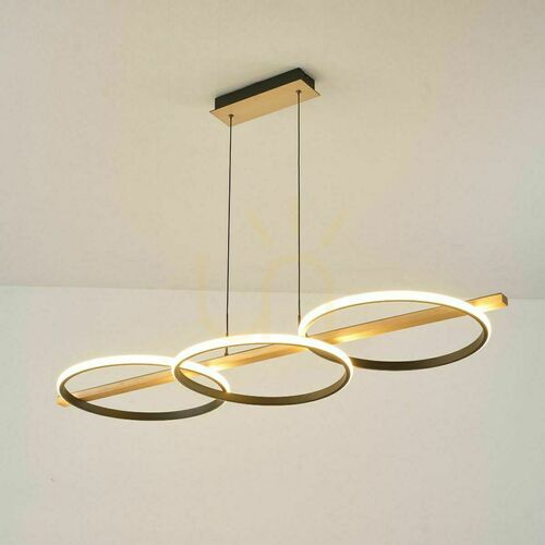Check Pendant lamp Zuma Line ALMERIA MD3913-3-3BWLT black LED