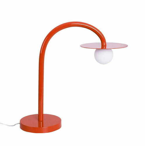 Check Table Lamp Max Light Enigma T0060 Red Metal Glass 45 cm LED 3000K