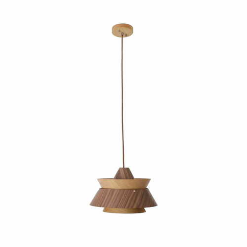 Check Pendant Light Max Light Kioto P0549 Wood Metal 34 cm
