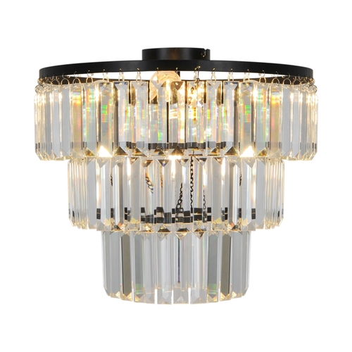 Check Ceiling light Zuma Line TIFANNY P17127-4-BK black E14