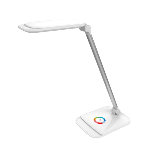 Check White Trixi Led 12W + USB desk lamp