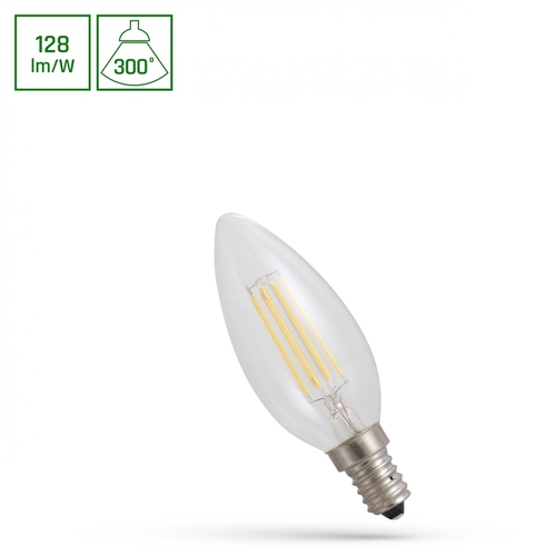 Check Led Candle E 14 230 V 5.5 W Cog Ww Clear Spectrum