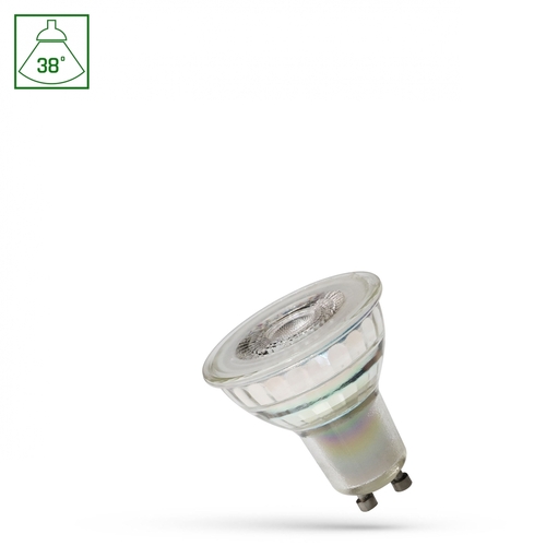 Check Led Gu10 230 V 5.5 W Smd 38st Ww With Glass Lens Dimmable Spectrum