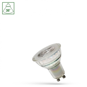 Led Gu10 230 V 5.5 W Smd 38st Ww With Glass Lens Dimmable Spectrum small 0
