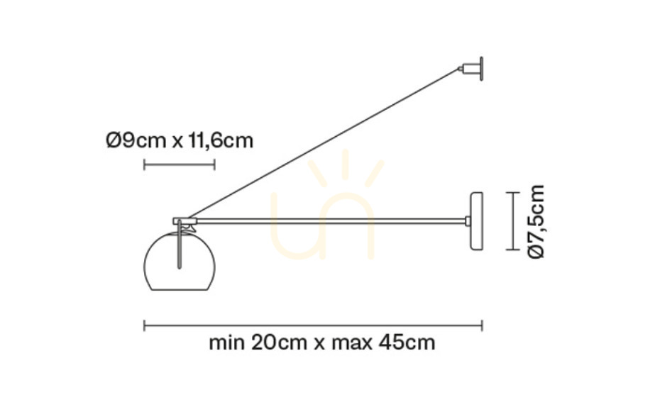 Preview Fabbian Beluga Steel wall lamp with rope - D57 D05 15 Fabbian Beluga Steel wall lamp with rope - D57 D05 15