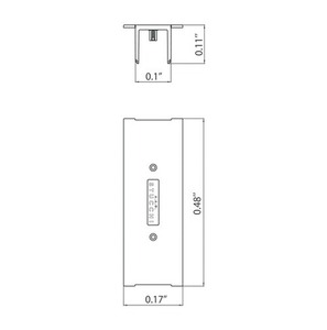 Cover rail connector for STUCCHI mortise bars, white, gray, black 1 Cover rail connector for STUCCHI mortise bars, white, gray, black small 1