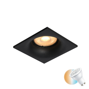 Italux Recessed Ceiling Lamp GU10 Black Aluminum DL-61903A-BK small 0