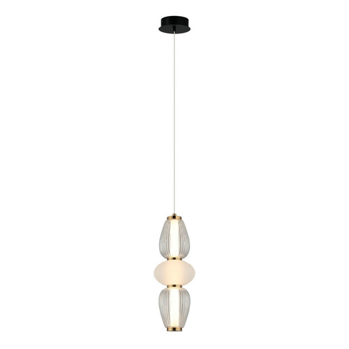 Check Italux Gastel LED Pendant Light Black 16 cm PND-74937-3-BK