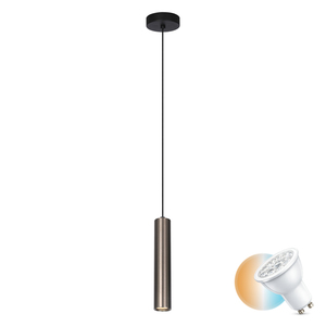 Italux Bronze GU10 Pendant Light 30 cm Aluminum Steel PND-48930-1-BRO small 0