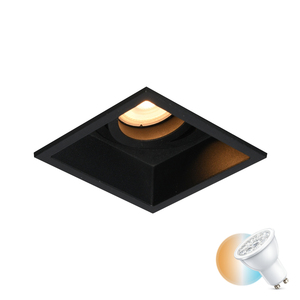 Italux Recessed Ceiling Luminaire GU10 Black Aluminum DL-88031-GU-BK small 0