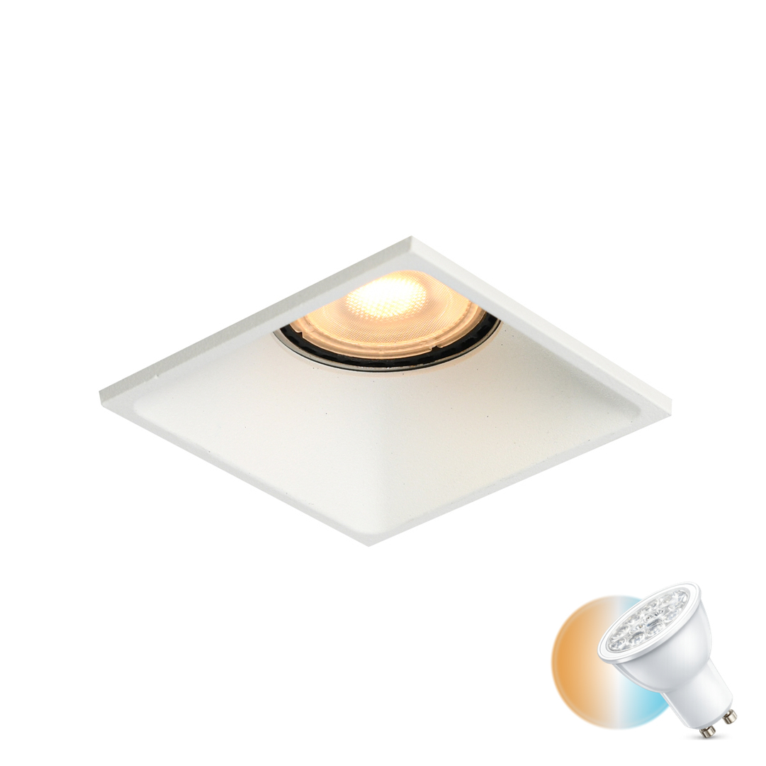 Italux Naru White GU10 Recessed Ceiling Luminaire DL-61903C-WH
