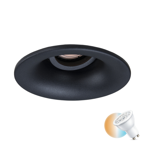 Check Italux Black GU10 Recessed Ceiling Luminaire DL-36360-GU10-BK