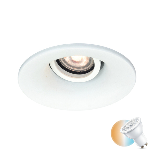 Check Italux Recessed Ceiling Lamp White GU10 Aluminum DL-36360-GU10-WH