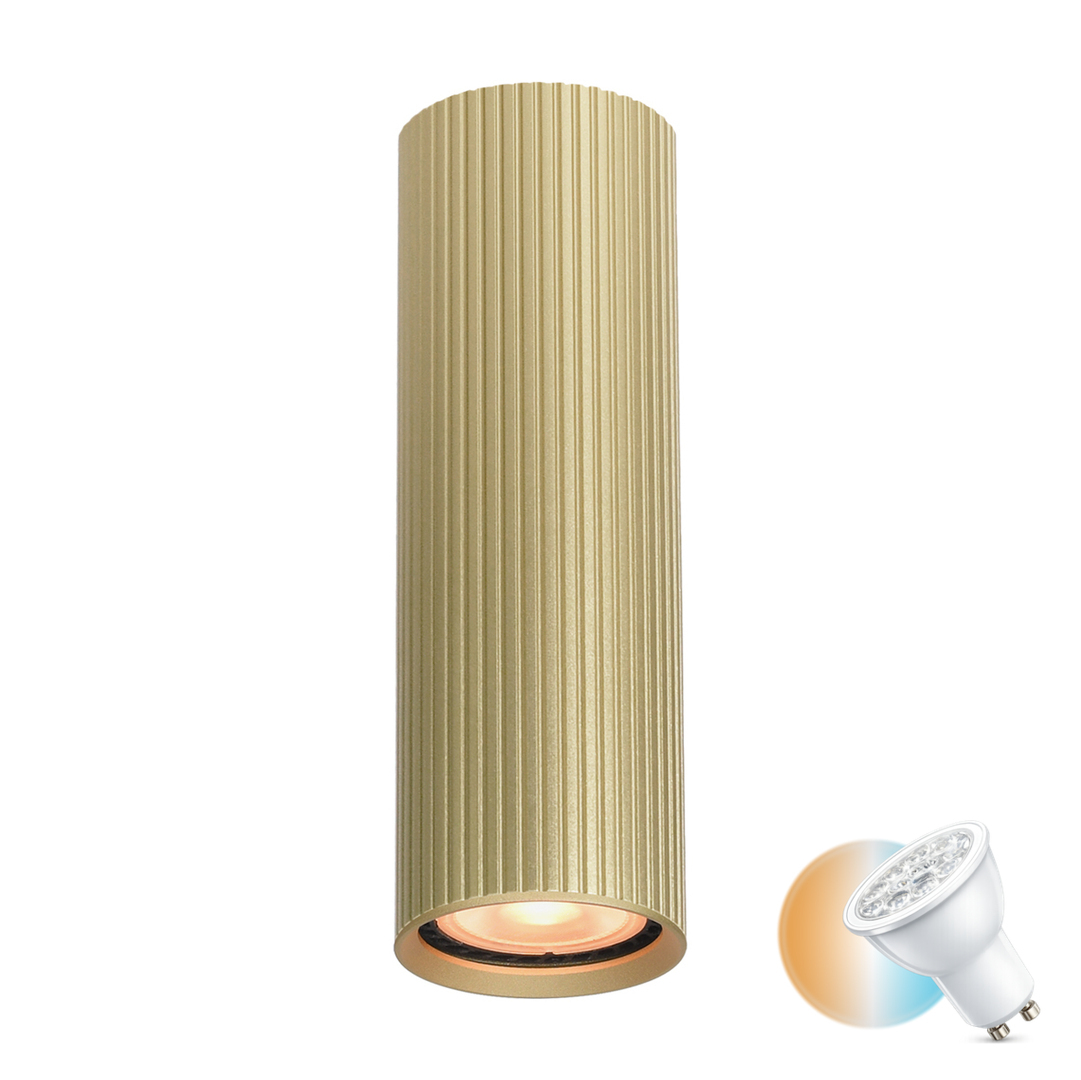 Italux Surface-Mounted Lamp Golden GU10 Aluminum 17 cm CLN-83920-M-GD