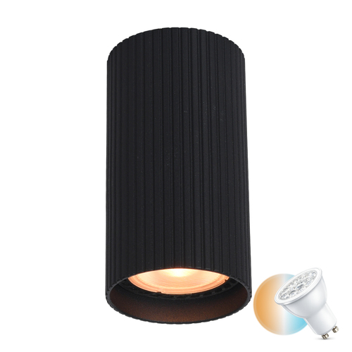Check Italux Surface Mounted Lamp Black GU10 Aluminum CLN-83920-S-BK
