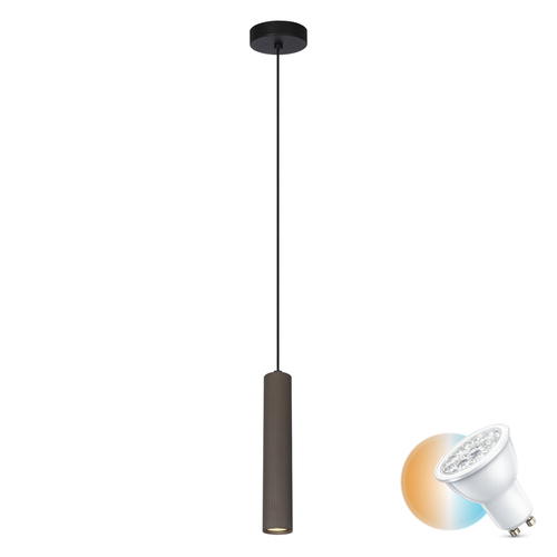 Check Italux Rilok Brown GU10 Pendant Light PND-83920-1-BRO