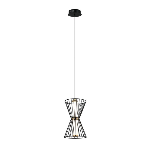 Check Italux Black LED Pendant Lamp PND-63849-2-BK 3000K Steel Modern 16.5 cm