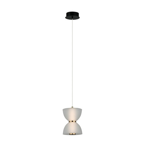 Check Italux Black Tica LED Pendant Lamp PND-83949-1-BK