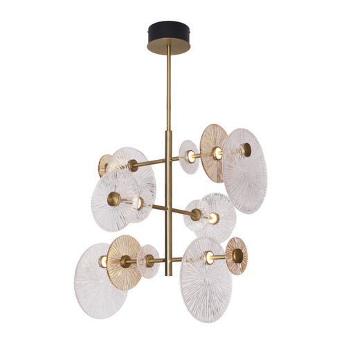 Check Pendant Light Max Light Allure P0541 Matt Gold 60 cm LED