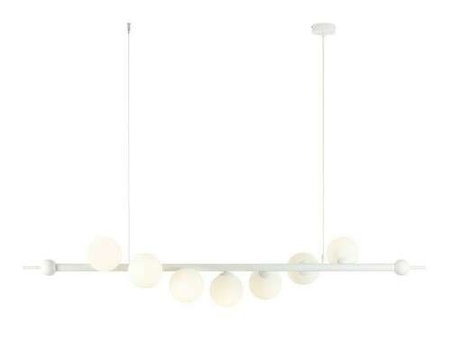 Check Pendant Lamp Aldex Wave 7 White Metal Glass 1115T