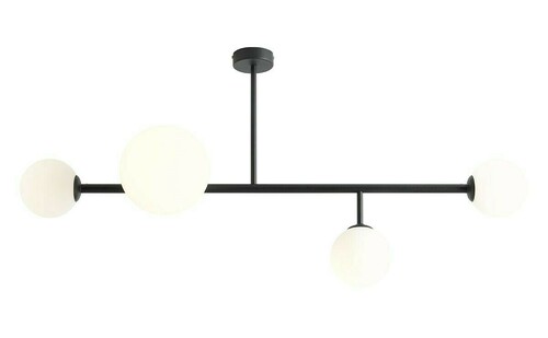 Check Plafon Aldex Dione 4 Black 117 cm Metal Glass 1092PL_L1