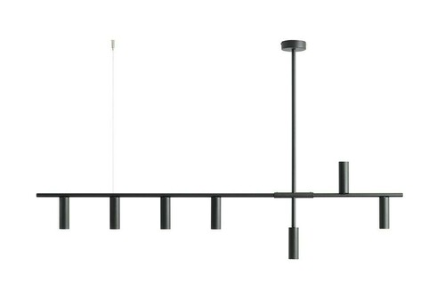 Check Aldex Trevo 7-Light Black Metal Pendant Lamp 1104T1
