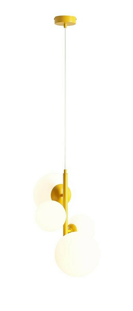 Pendelleuchte Aldex Bloom 4 Senf Glas Metall 1091L14