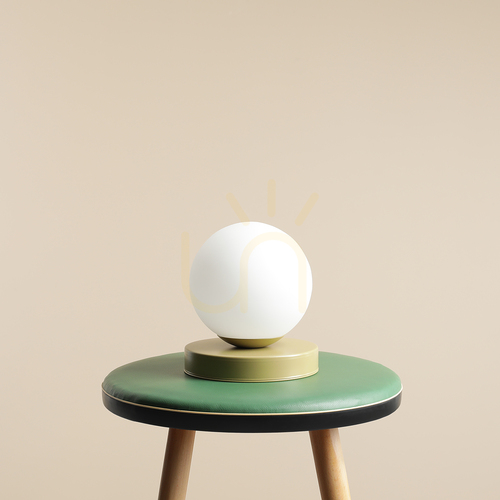Check Aldex Ball Pistachio S table lamp, pistachio green, 14 cm glass globe, E14, 1076B12_S
