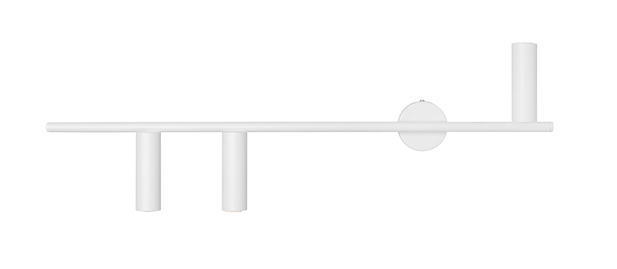 Aldex Trevo 3 Light White Metal Wall Lamp 1104Y