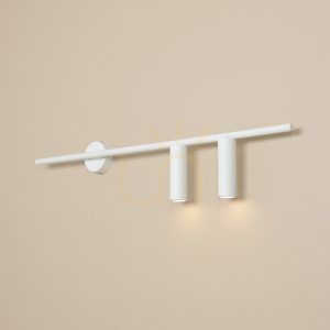 Aldex TREVO 2 1104D_2 right-hand wall light, matt white, 80 cm, 2×GU10 mini small 2