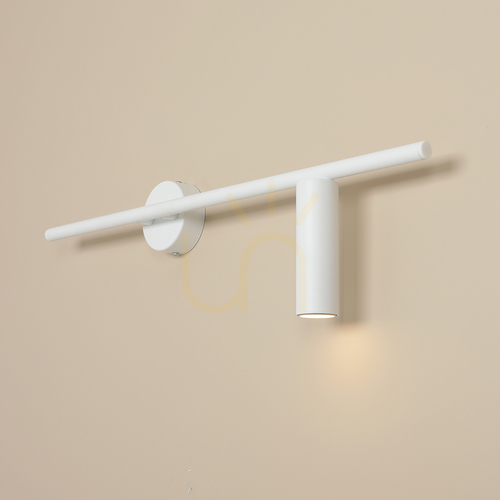 Check Aldex Trevo Wall All White wall light, right-hand, matt white, 60 cm, GU10 mini 1104C_2