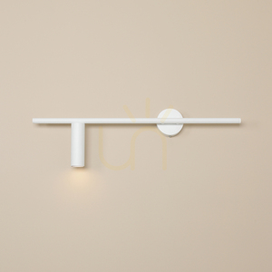Aldex Trevo All White 1104C left-hand wall light, white, GU10 mini, 60 cm small 1