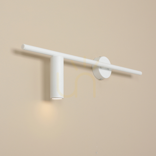 Check Aldex Trevo All White 1104C left-hand wall light, white, GU10 mini, 60 cm