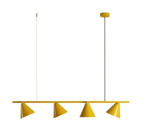 Check Pendant Light Aldex Form 4 Mustard Metal 1108L14